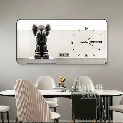 Digital Luxury Large Wall Clock, silent Timepiece,  Living Room Decorations!!