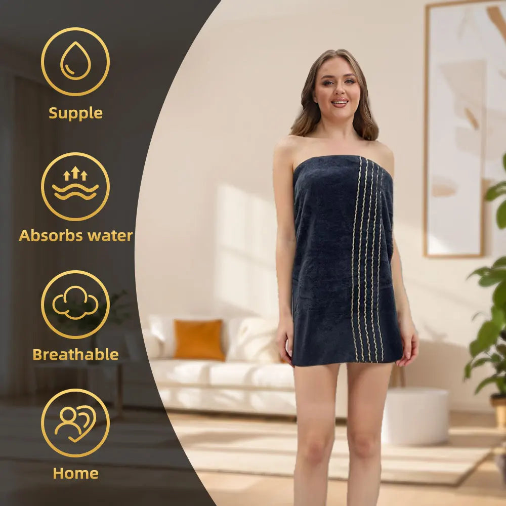 2pcs Set  Bathroom Towel Sets, Thickened Absorbent Bath Embroidered. Christmas Gift  Sets.