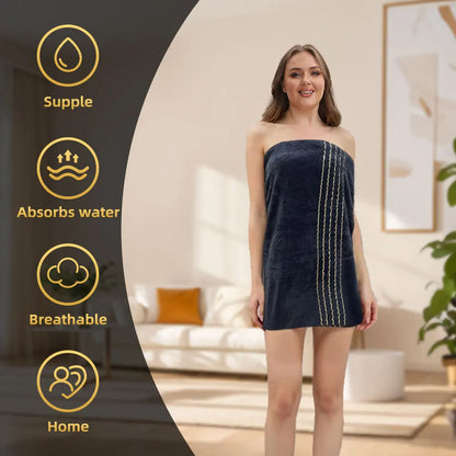 2pcs Set  Bathroom Towel Sets, Thickened Absorbent Bath Embroidered. Christmas Gift  Sets.