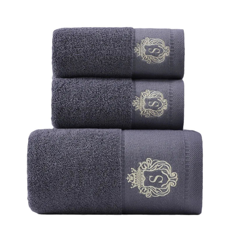 3 Piece Bath Towels Set 100% Cotton, 1 Bath Towel, 2 Hand Towel, Luxury Bathroom Towel  Hotel Quality