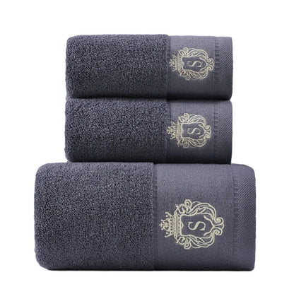 3 Piece Bath Towels Set 100% Cotton, 1 Bath Towel, 2 Hand Towel, Luxury Bathroom Towel  Hotel Quality
