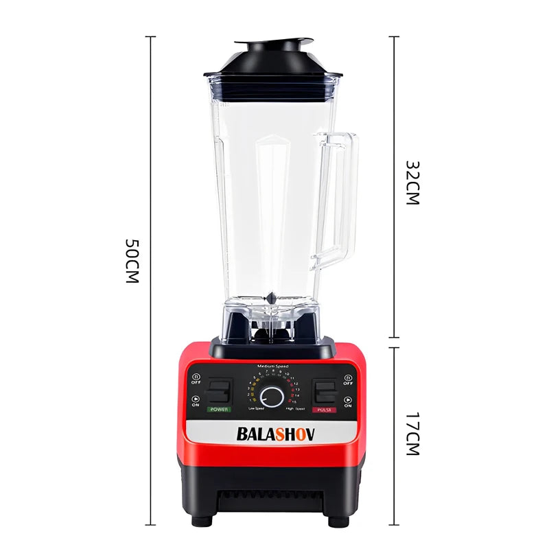 2000W Heavy Duty Commercial Blender, Stationary Mixer Food Processor.