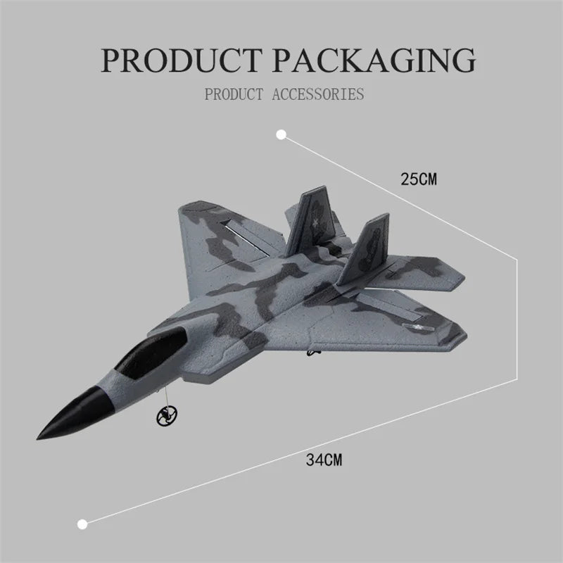 FX622 Remote Control Fighter | 3-Axis Gyro Self-Stable | Easy Throttle Control.