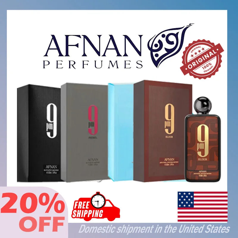 100MLOriginal AFNAN 9AM 9PM Rebel Dive Cologne for Men, Arabic Perfume for Women, High Quality.