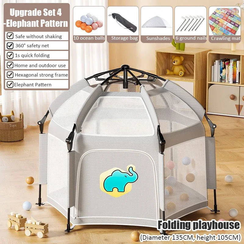 Portable Outdoor Camping Pop Up Tent , Indoor Kids Tents,  Baby Play House