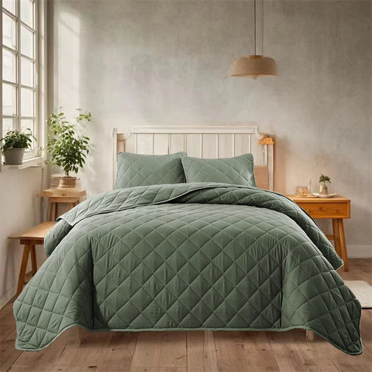 Soft Bedspreads Bed Coverlets Queen Quilt Bedding Pillow Shams,  Queen Size Coverlet