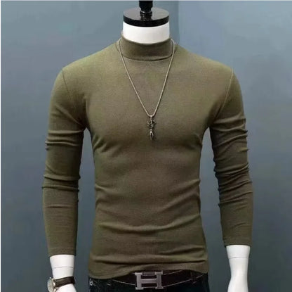 Thermal Underwear Shirt Men V Neck Fleece Sport Tops Long-Sleeved 5XL