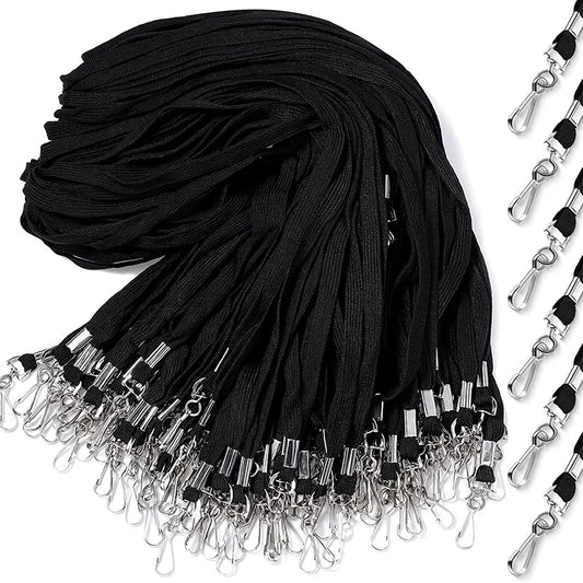 100 pcs/lot Nylon Safety Lanyards, Neck Rope For Card Holder Badge Keychain ID Card.