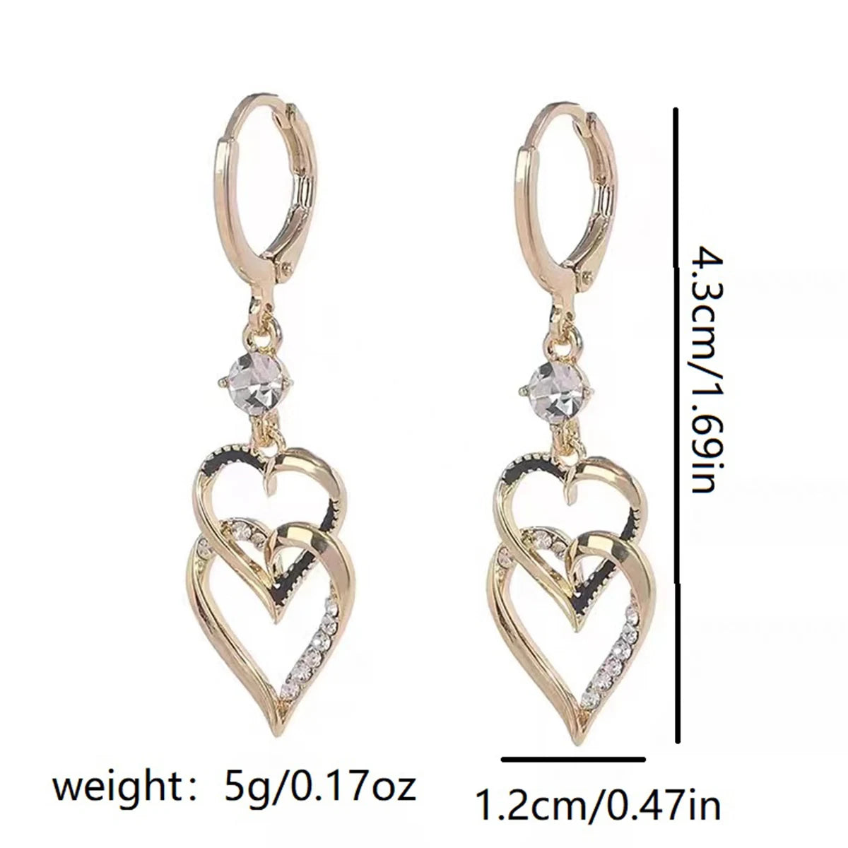 2PC Women's Fashion Geometric Spiral Earrings.