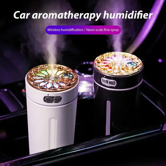 Car Air Humidifier USB Portable Remove Odors,  Color Lamp Air Purifier Auto Spray