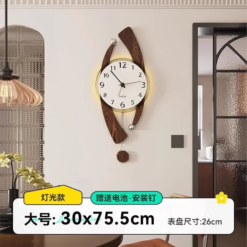 Wooden Decoration Silent Wall Clocks home Bedroom  Decor