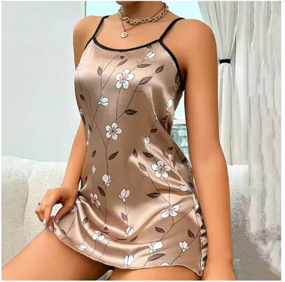 Women Nightwear Clothes Sexy Black Nightdress For Woman