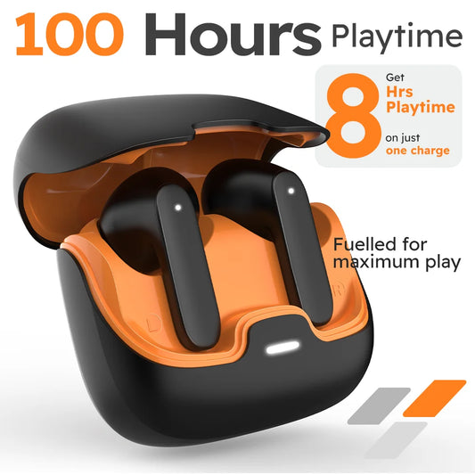 Bluetooth 5.4 TWS Wireless Bluetooth Earphones, Ultra-low Latency Dual Microphone Noise Cancelling.