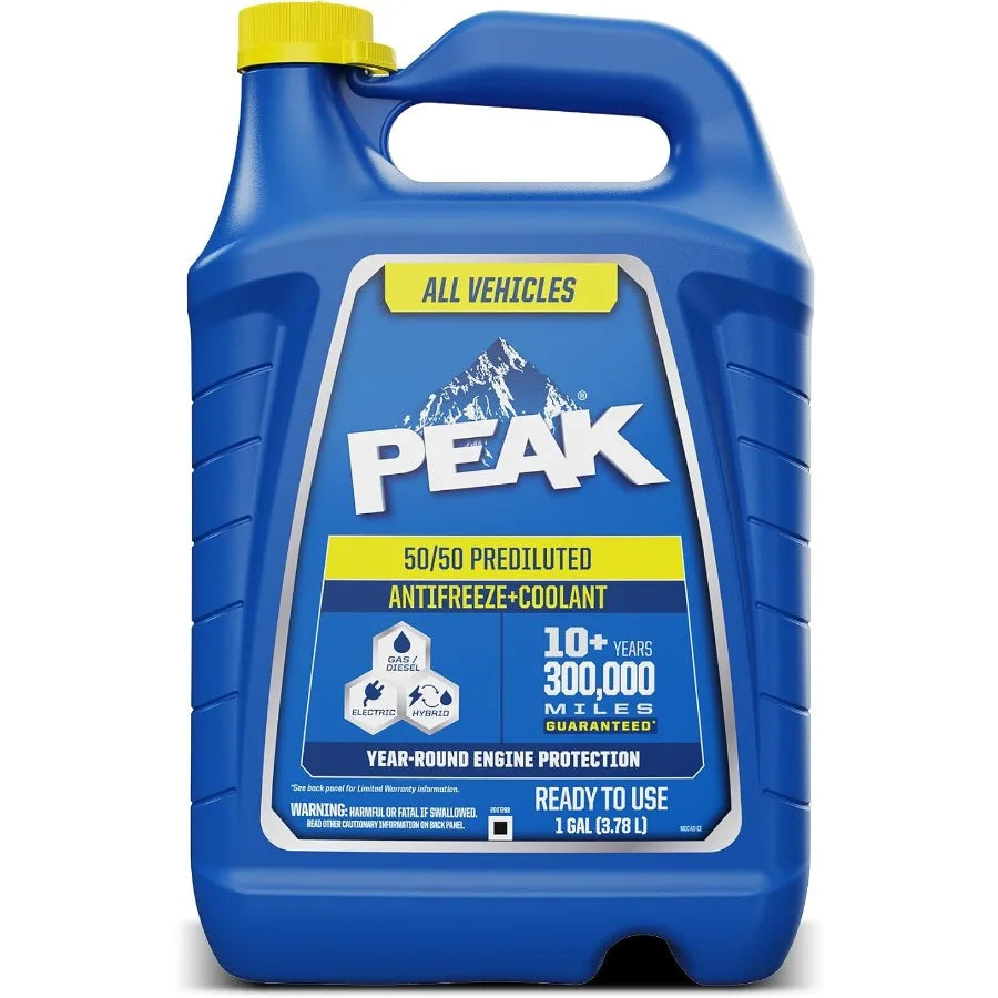 Long-Lasting Engine Coolant Antifreeze - All Cooling Systems, Year-Round Use - 1 Gallon
