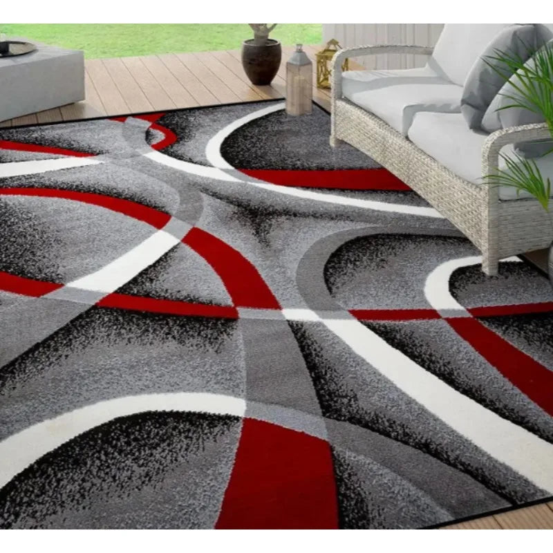 Geometric Large Carpet Light Luxury European Carpet, Home Sofa and Tea Table Floor Mat Decoration.