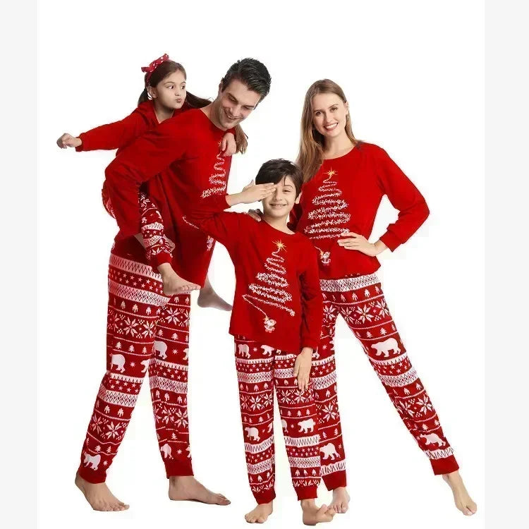 Christmas Look Pajamas Set Mom, Dad, Kids Matching Pajamas Set