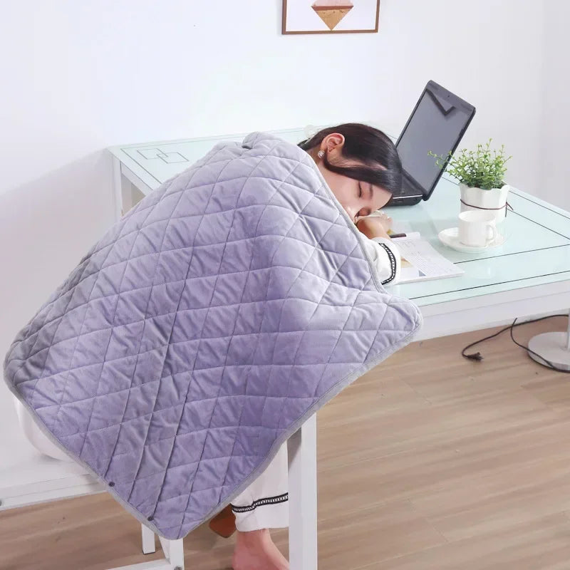 Multifunctional Electric Blanket USB Winter Shawl, 3 Adjustments Fast Heating with Pocket Washable.