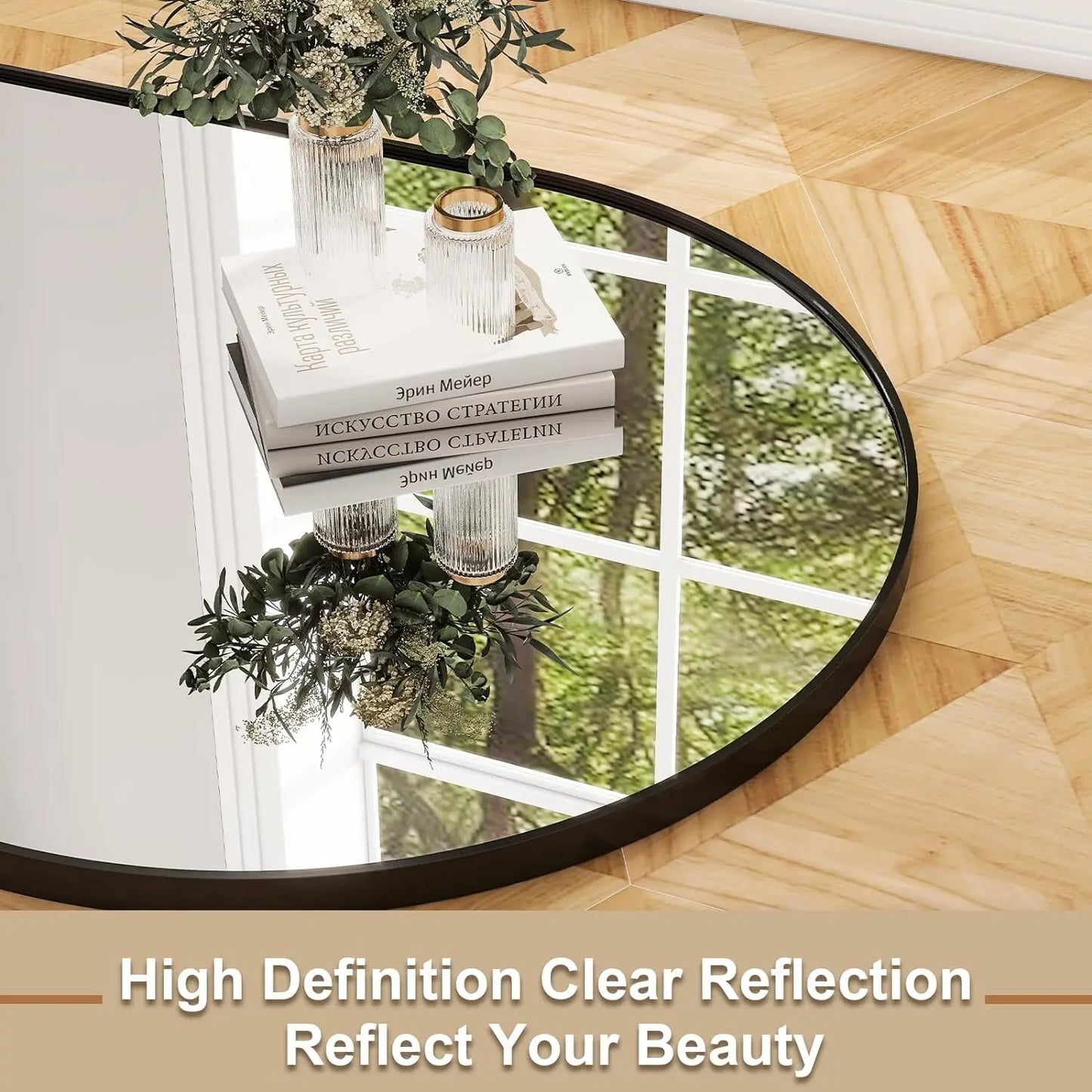 26" x 71" Full Length Mirror - Aluminum Alloy Frame Full Body Extra Large Floor Mirror.