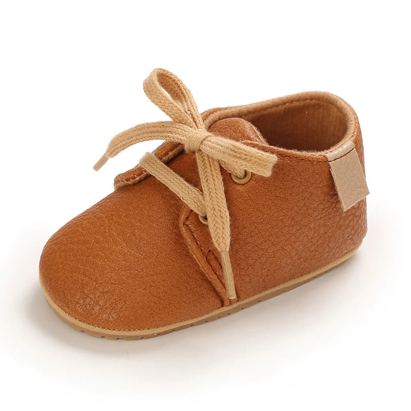Baby Mid Top Sneakers - Classic Solid Color Casual Sneakers,  Non slip Rubber Sole, Beginner's Children's Shoes.