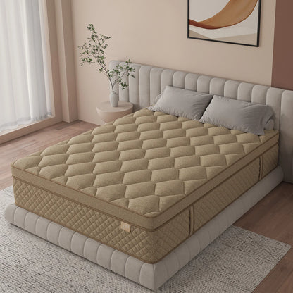 12"14" Gel Memory Foam Hybrid Pocket Spring Mattress Twin Full, Queen, King Bed Mattress In A Box.