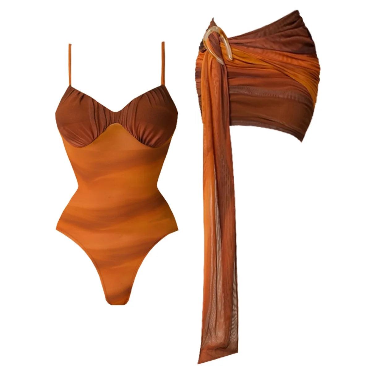 Push Up One Piece Swimsuit With Cover Up Sexy Swimwear Women 2026,Sliming Bodysuit Beachwear.