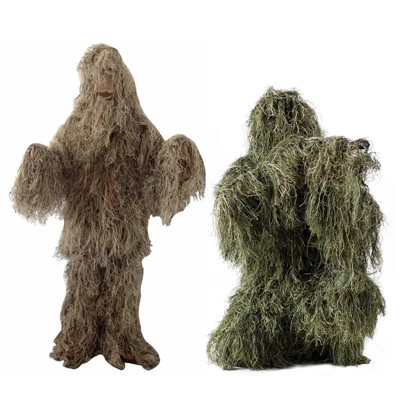 Camouflage suit 3D withered grass 5-piece hunting suit