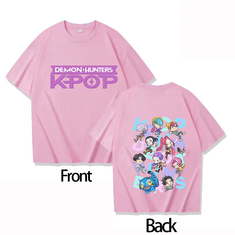 2025 Movie KPOP Demon Hunter RUMI child, Cotton Round Neck Boys, Girls T-shirt.