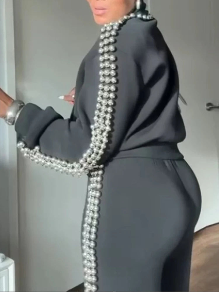 Fashion  Pants Set, Women Round-neck Tops2026 Spring New Woman Outfit.