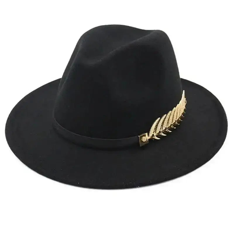 Simple Fashion Formal Occasion Couples Woolen Hats, Large Brimmed Jazz Hats.
