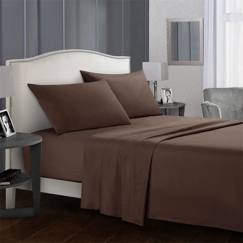High-quality Simple King Size Bed Sheet Set  Fitted Sheets  Queen Durable Bed Covers.