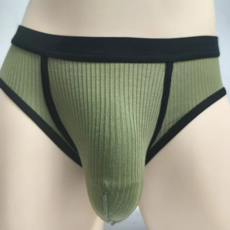 Men's Briefs with Large Pockets Are Very Sexy. Large-space Sports Underwear for Men.