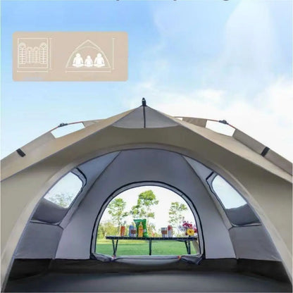 Automatic Quick-opening Tent, Outdoor, Travel, Camping, Two doors and two windows