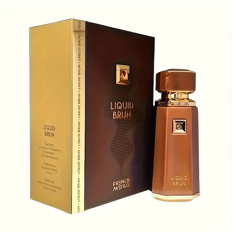 French Avenue Liquid Brun Eau de Parfum Spray, 3.4 oz (100 ml) - 12-hour long-lasting Cologne.