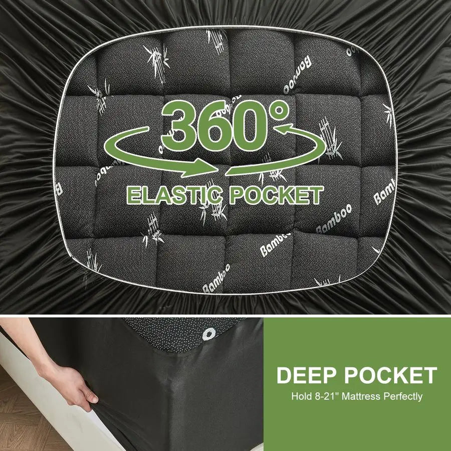 Mattress Topper , Soft Thick Pillow Top Mattress Cover for Back Pain, Cooling Mattress .