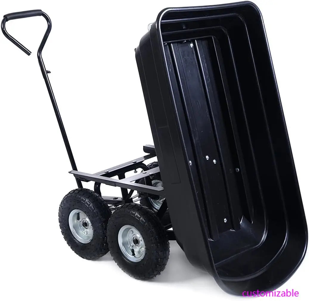 650LB Garden Wagon Carrier Wheel Barrow Air Tires
