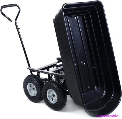 650LB Garden Wagon Carrier Wheel Barrow Air Tires