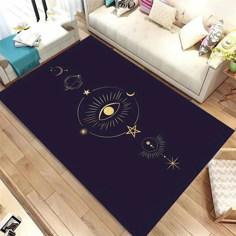 Tarot Pattern Floor Mats, Door Decoration, Home Living Room