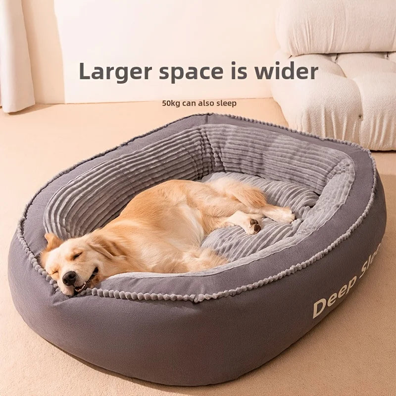 Pet Bed Comfortable Donut Round Dog Kennel Soft Washable Dog Cat Cushion Bed .