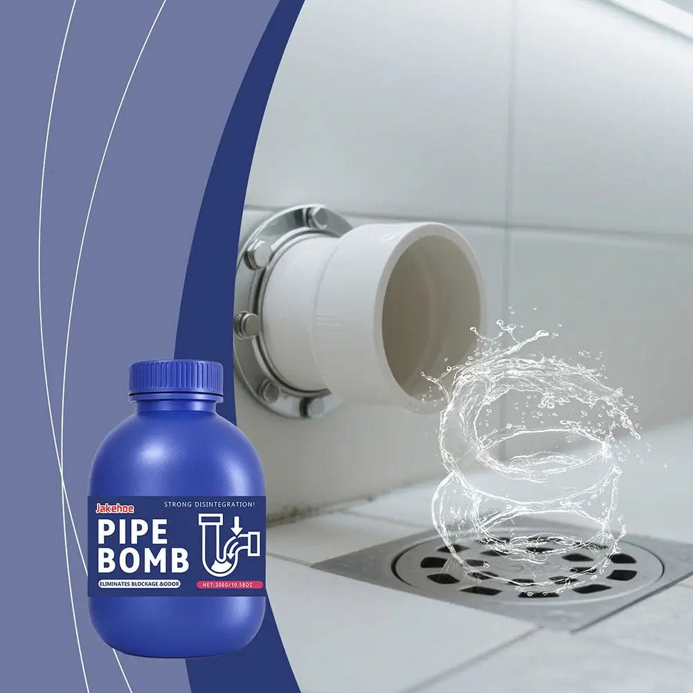 300g Powerful Drain Cleaner Fast Acting Pipe Unblocker, Remove Hair ,Grease, Food Waste, for Kitchen Sink Bathroom Shower.