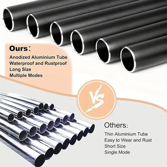 Classic 26 Inch Aluminum Pipe Wind Chimes With Wooden Hanging Tag.