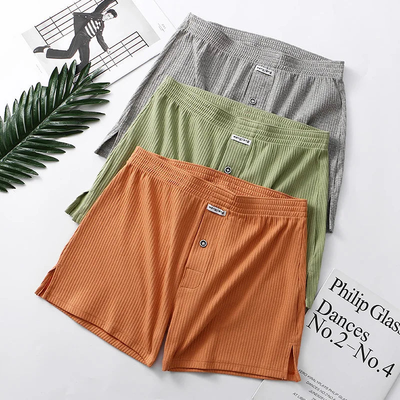 Sexy Men Cotton Boxer Briefs, Mesh Boxers Shorts.