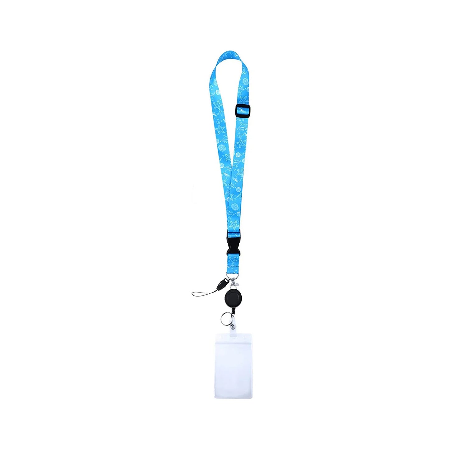 Retractable Lanyard Card Holder Badge Reel, Id Card Holders For All Cruises Ships Necklaces Keychain.