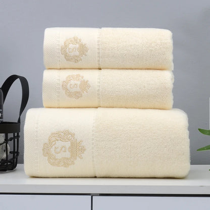 3 Piece Bath Towels Set 100% Cotton, 1 Bath Towel, 2 Hand Towel, Luxury Bathroom Towel  Hotel Quality