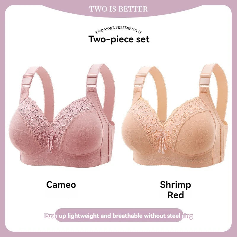 Women Lace Bras, Ultra-Thin Perspective Deep V Bra Plus Size Cup active bra.