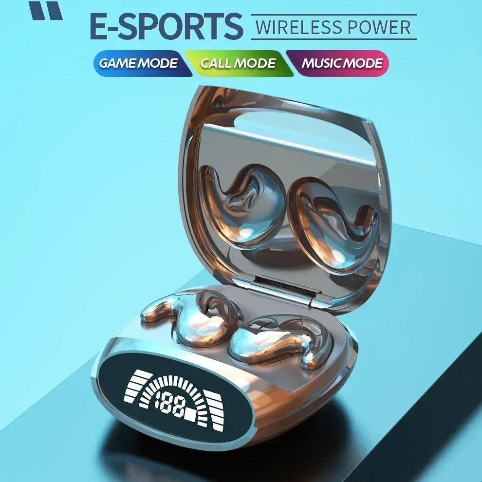 Wireless Sports Bluetooth Headphones, Highend Dual Ear Sleep In Ear, Md538 Mini Painless Noise Cancelling Thin Headphones.