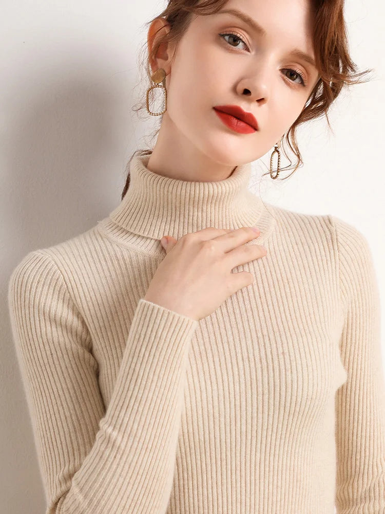 Women Fall Turtleneck Sweater, Cashmere Sweaters For Women 2025.