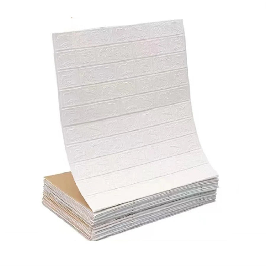 3D Self-Adhesive Wallpaper, 70cm*1/5/10m , Waterproof Brick Wall,  Living Room, Bedroom, Children's Room Home Decor