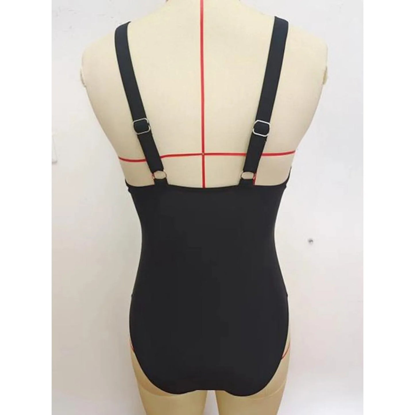 New One Piece High Waisted Swimsuit Women Push Up Padded Swimwear.