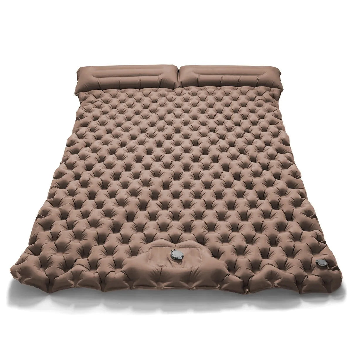 Double Air Mattress Camping Blow Up Bed w/Built-in Pump, Waterproof Portable Thickened for Outdoor Travel.