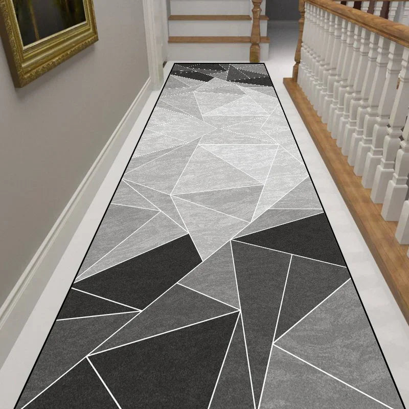 VIKAMA Nordic Simple Geometric Long Strip Carpet, Corridor Entrance Carpet, Staircase Corridor Carpet, Home Decoration.